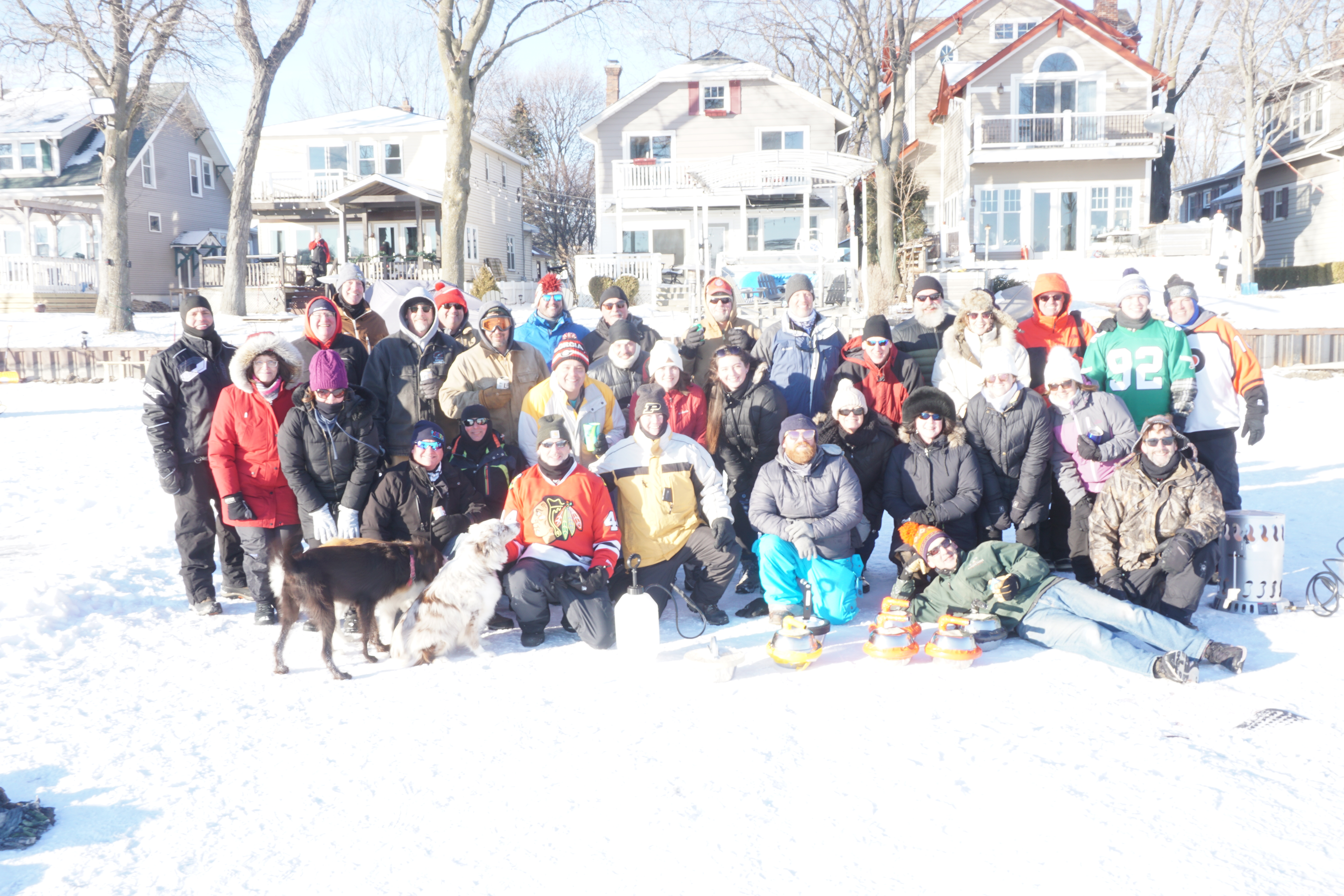 Curling group 2022 on Crystal Lake